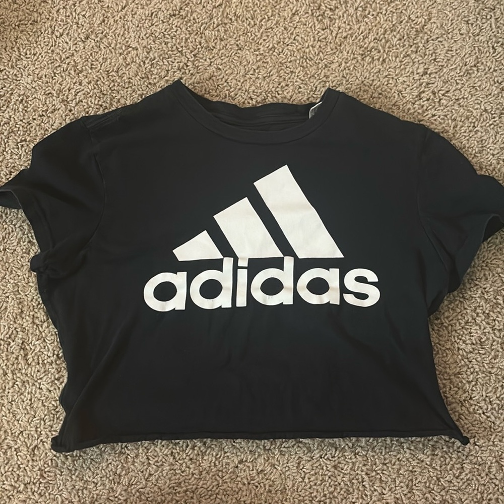 Adidas Black Crop top